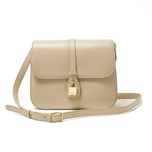 Celine Beige Shoulder Leather Bag Medium Tabou
